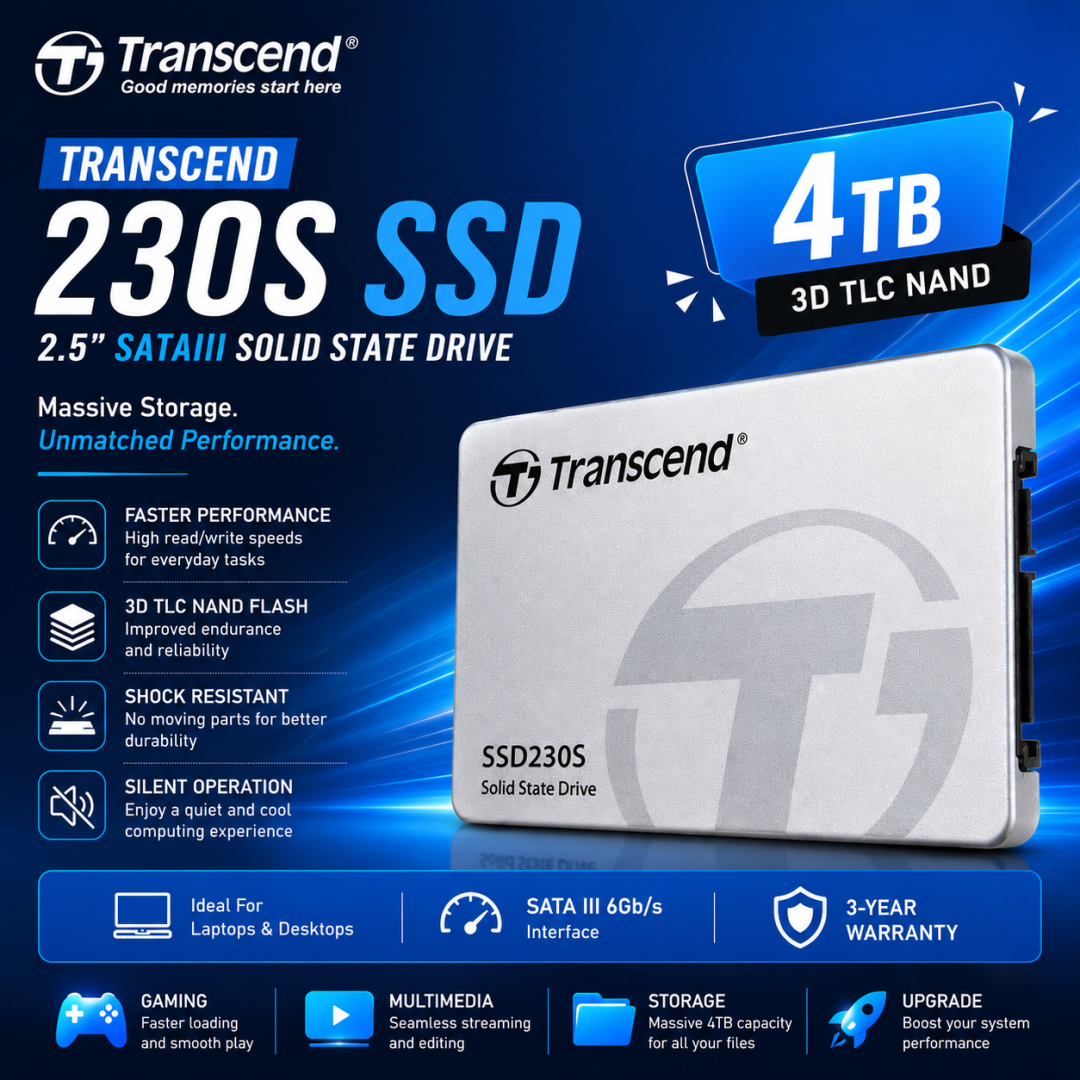 Transcend 230S 4TB 2.5 Inch SATAIII SSD