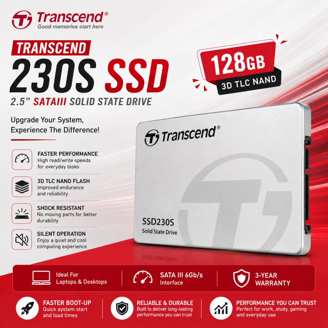 Transcend 230S 128GB 2.5 Inch SATAIII SSD