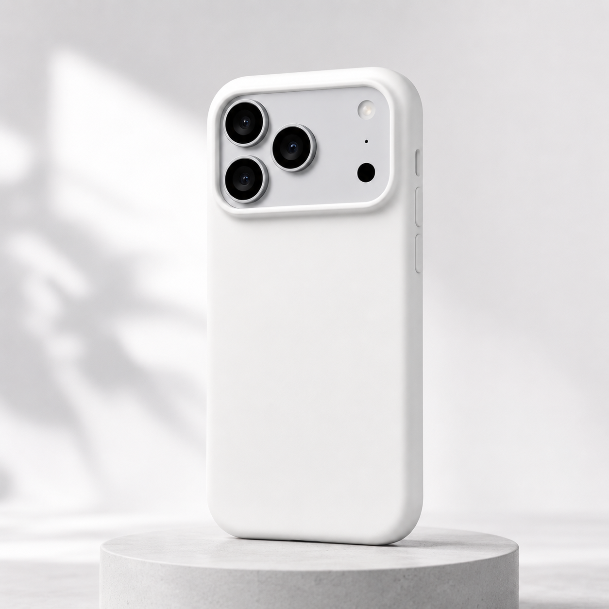 Premium White Silicone Case for iPhone 17 Pro Max | Soft Touch Protective Cover
